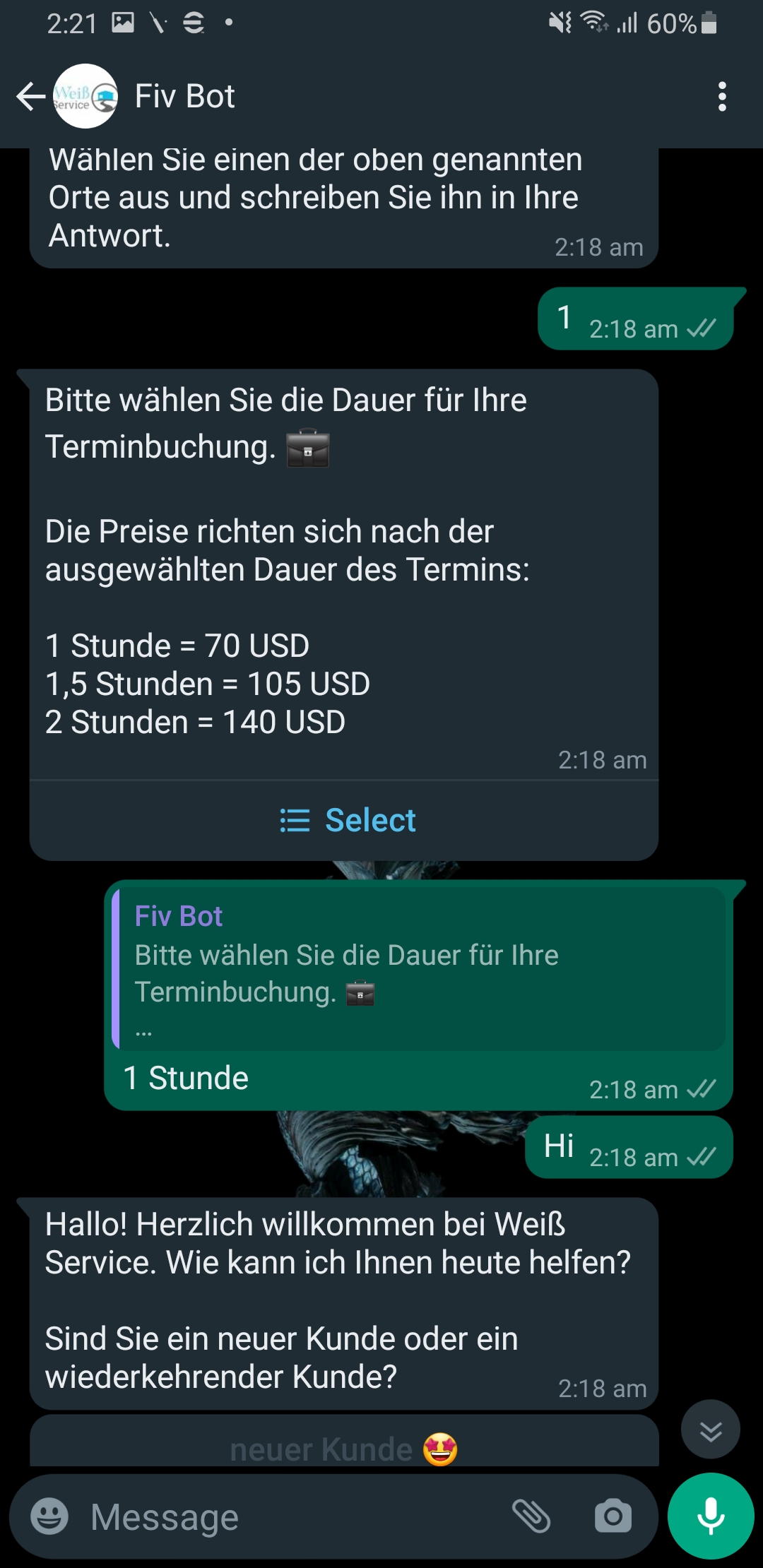 WhatsApp Appointment Booking Bot with Calendly & Stripe