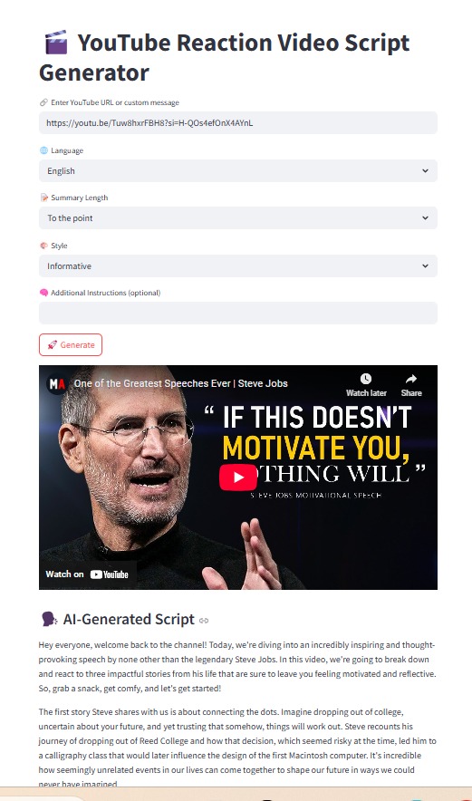 YouTube Reaction Video Assistant gallery