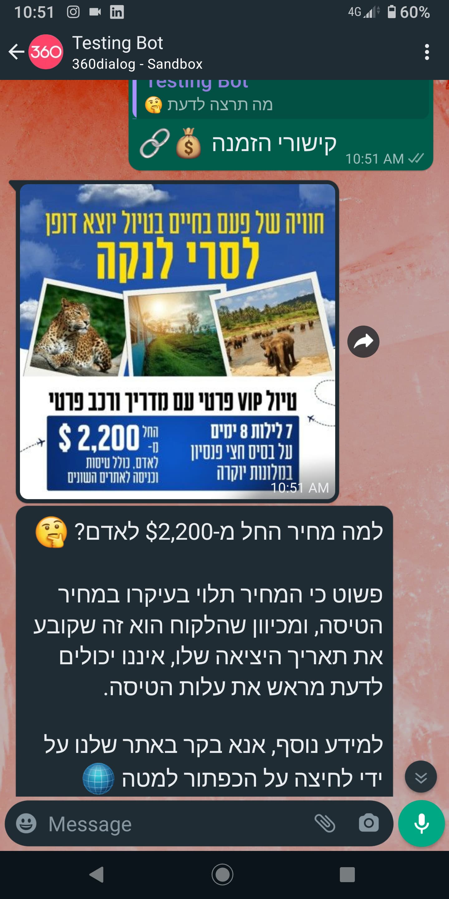 WhatsApp Travel Bot for Seamless Trip Assistance