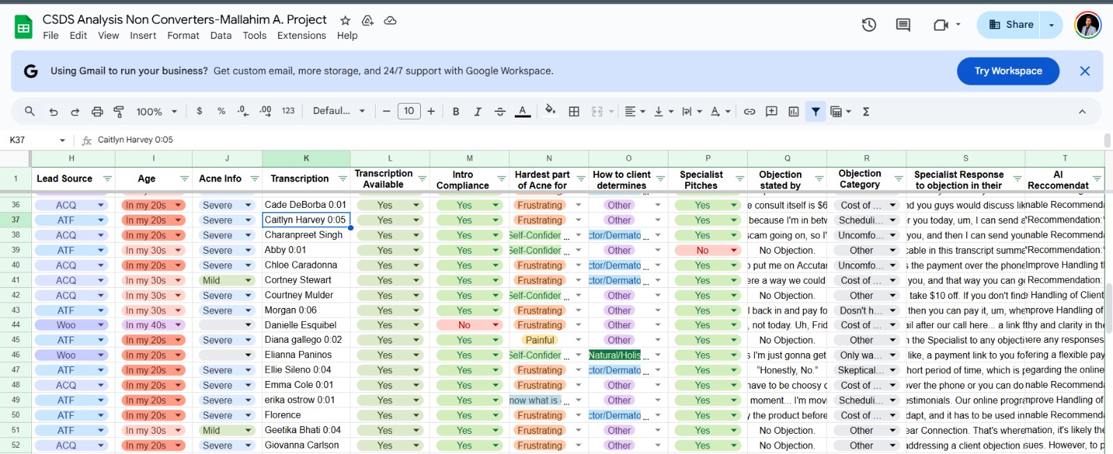 AI-Powered Call Transcript Insight Extraction & Sheets Integration gallery